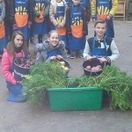 Koken met verse producten van het land.